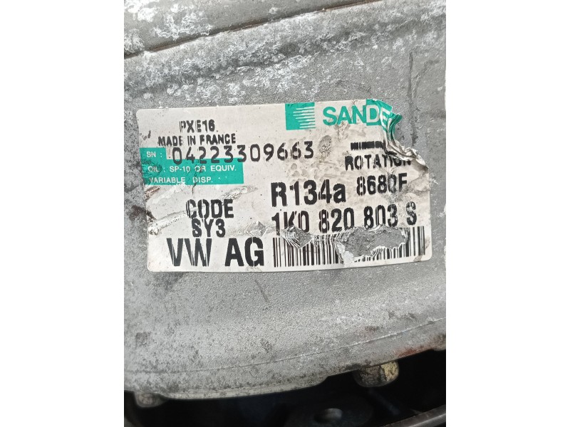 Recambio de compresor aire acondicionado para seat leon (1p1) reference referencia OEM IAM PXE168680F 1K0820803S 