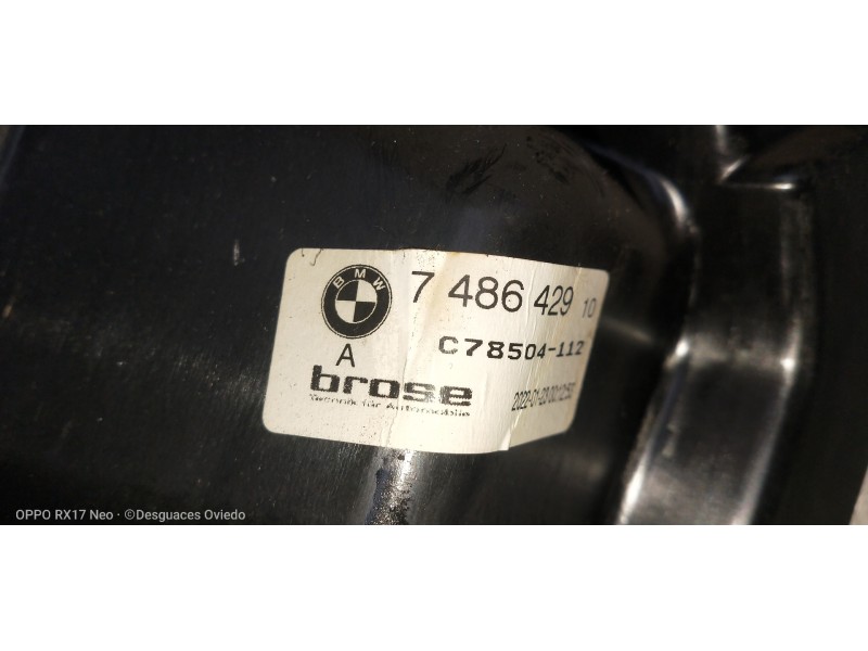 Recambio de elevalunas delantero izquierdo para bmw serie x3 (g01) referencia OEM IAM 7457250 7486429 