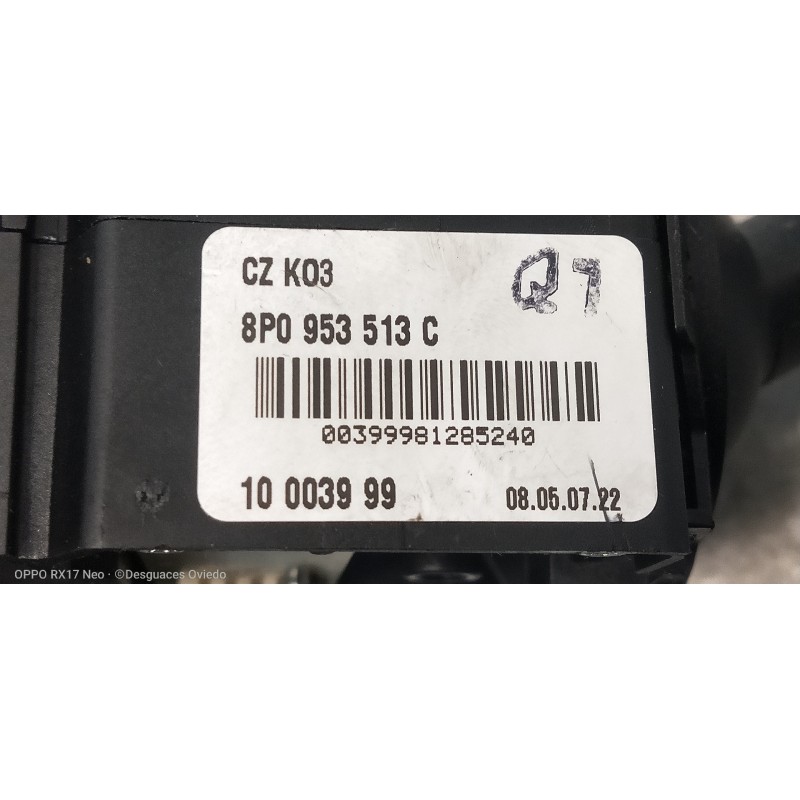 Recambio de mando luces para audi a3 sportback (8p) 2.0 tdi limited edition (103kw) referencia OEM IAM 8P0953513C  