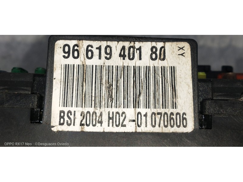 Recambio de caja reles / fusibles para citroen c6 básico referencia OEM IAM 9661940180 BSI2004H02 
