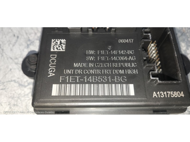 Recambio de modulo electronico para ford focus lim. st-line referencia OEM IAM F1ET14B531BG F1ET14F142BC F1ET14C064AG 