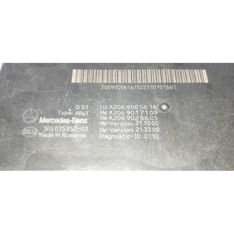 Recambio de modulo electronico para mercedes clase c (w206) familiar (2021 - ...) c 220 d referencia OEM IAM A2069005616 A206901