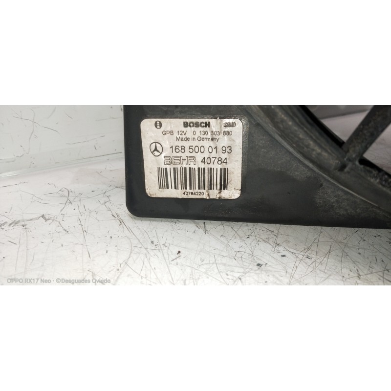 Recambio de electroventilador para mercedes clase a (w168) 170 cdi (168.008) referencia OEM IAM 0130303880 1685000193 