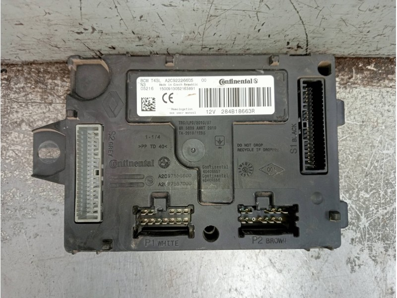 Recambio de modulo electronico para dacia dokker ambiance referencia OEM IAM A2C92226605 284B18663R 