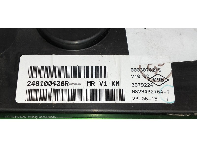 Recambio de cuadro instrumentos para dacia dokker ambiance referencia OEM IAM 248100408R  