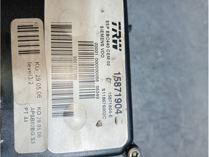 Recambio de abs para citroen c6 básico referencia OEM IAM 15871904 9661731380 S118676002C