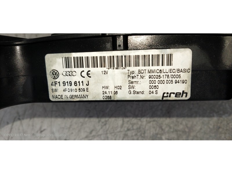 Recambio de mando multifuncion para audi a6 allroad quattro (4fh) referencia OEM IAM 4F1919611J 4F0910609E 