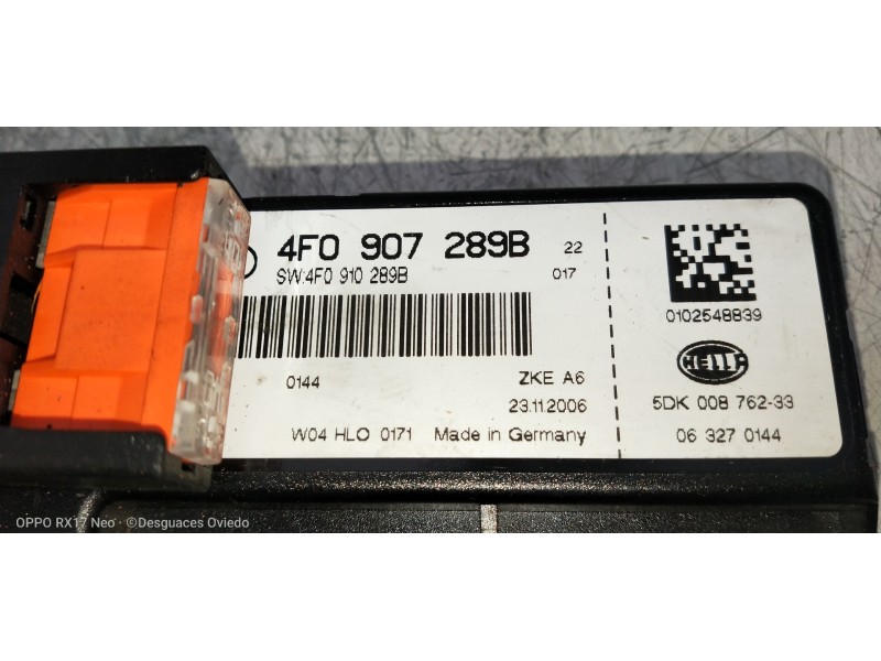 Recambio de modulo electronico para audi a6 allroad quattro (4fh) referencia OEM IAM 4F0907289B 4F0910289B 5DK00876233 
