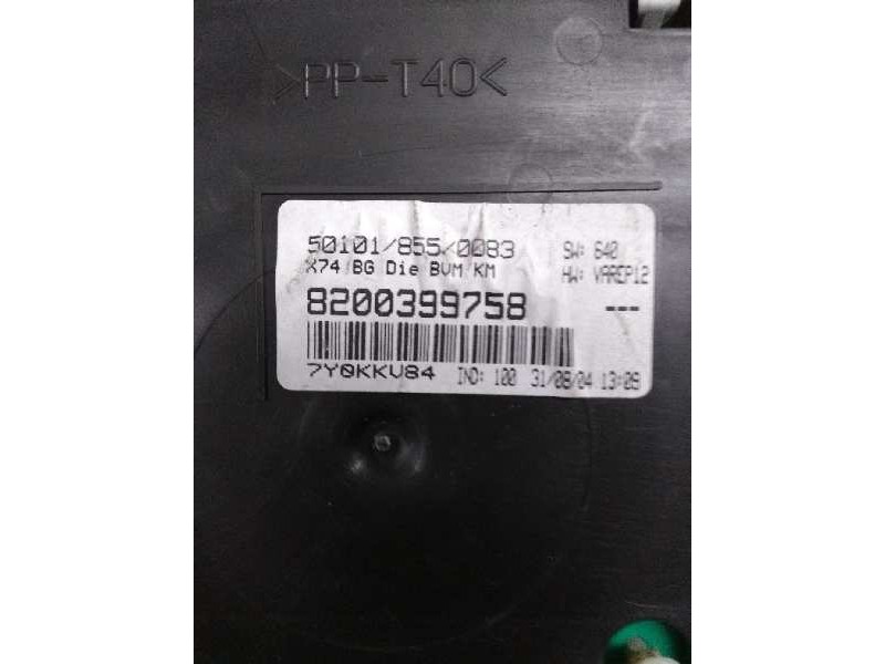 Recambio de cuadro instrumentos para renault laguna ii (bg0) 1.9 dci diesel referencia OEM IAM 8200399758 501018550083  Recambio de cuadro instrumentos para renault laguna ii (bg0) 1.9 dci diesel referencia OEM IAM 8200399758 501018550083