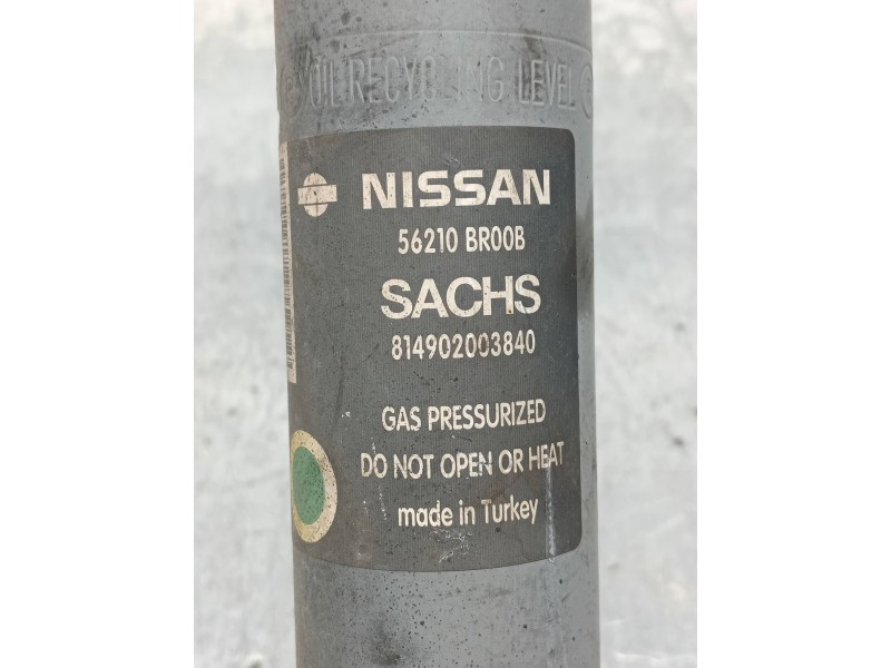 Recambio de amortiguador trasero izquierdo para nissan qashqai (j10) acenta referencia OEM IAM 56210BR00B 814902003840 