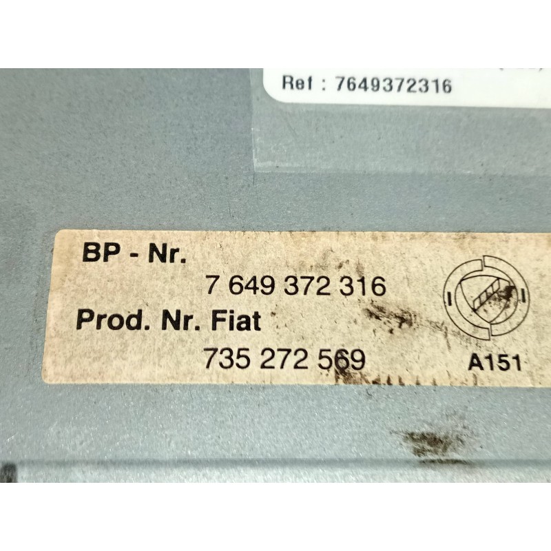 Recambio de sistema audio / radio cd para fiat punto berlina (188) 1.9 d (i) referencia OEM IAM 7649372316 735272569 