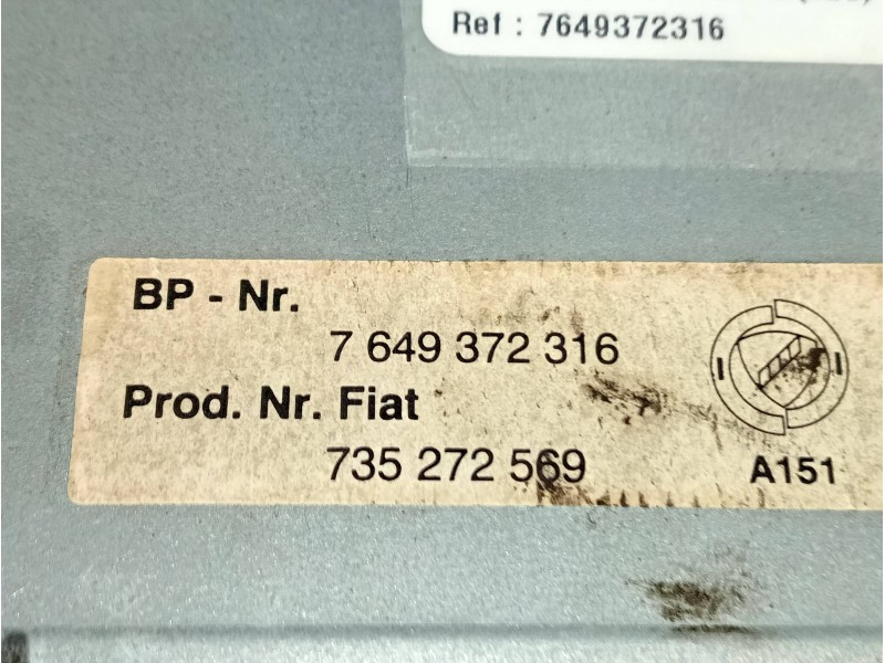 Recambio de sistema audio / radio cd para fiat punto berlina (188) 1.9 d (i) referencia OEM IAM 7649372316 735272569 