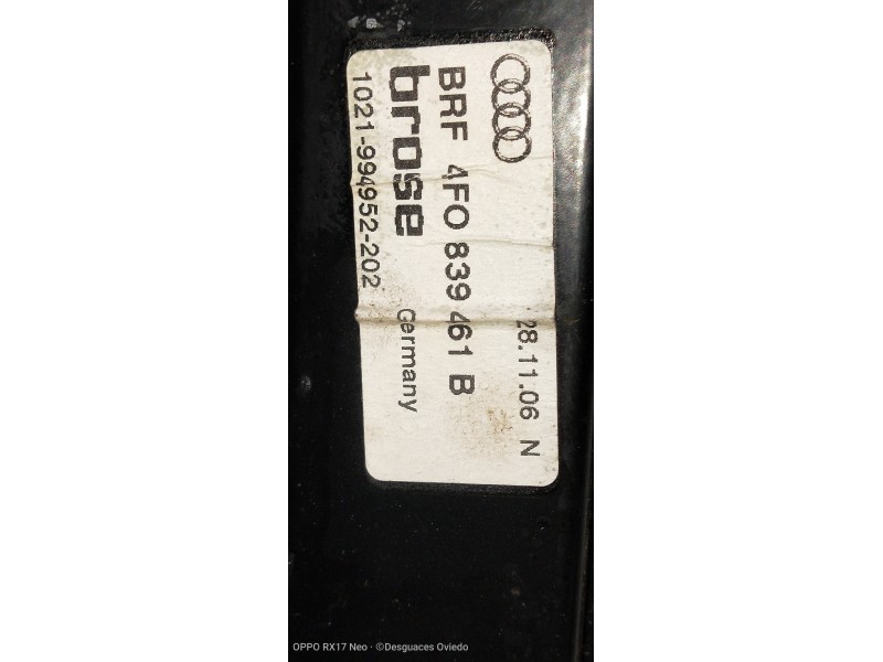 Recambio de elevalunas trasero izquierdo para audi a6 allroad quattro (4fh) referencia OEM IAM 4F0839461B 4F0959801C 