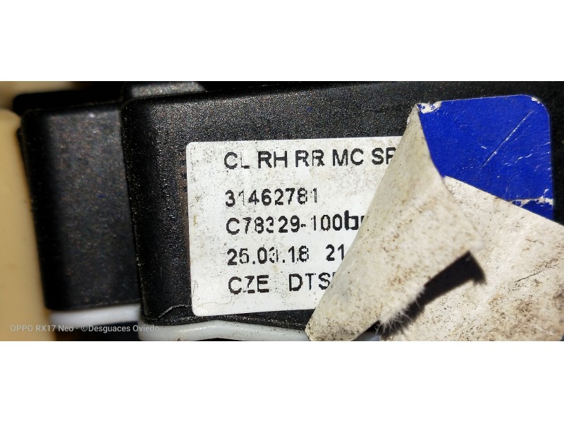 Recambio de motor cierre centralizado trasero derecho para volvo v60 cross country pro awd referencia OEM IAM 31462781  