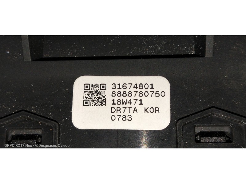 Recambio de mando multifuncion para volvo v60 cross country pro awd referencia OEM IAM 31674801  