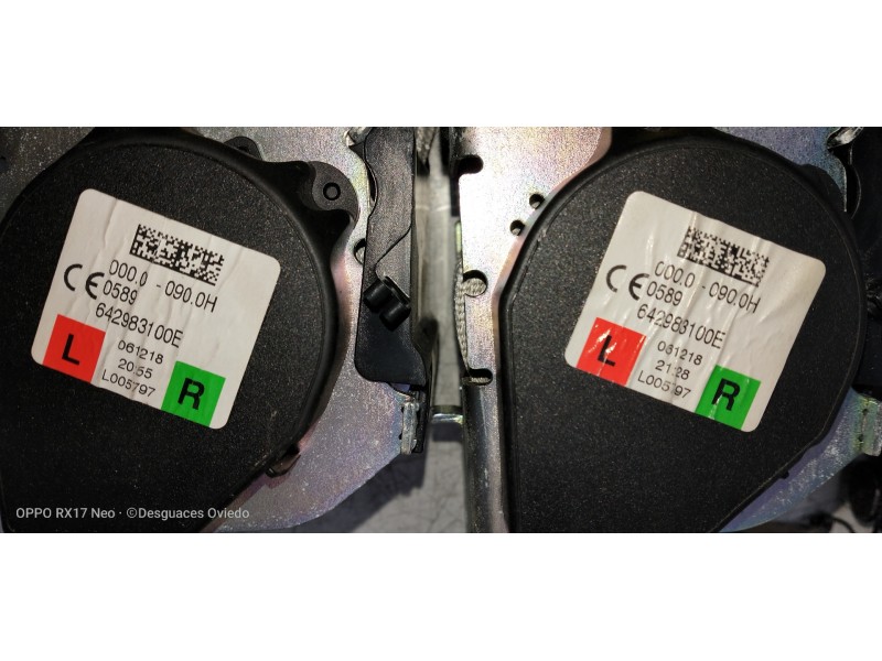 Recambio de juego cinturones trasero para volvo v60 cross country pro awd referencia OEM IAM 642983100E  