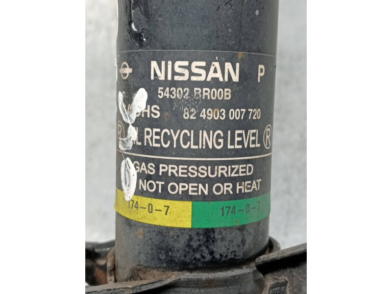 Recambio de amortiguador delantero derecho para nissan qashqai (j10) acenta referencia OEM IAM 54302BR00B 824903007720 