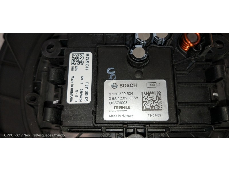 Recambio de motor calefaccion para volvo v60 cross country pro awd referencia OEM IAM 0130309504 F011500123 