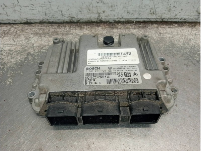 Recambio de centralita motor uce para citroen c4 picasso exclusive referencia OEM IAM 9665674480 0281014729 9653958980