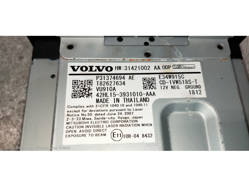 Recambio de modulo electronico para volvo v60 cross country pro awd referencia OEM IAM P31374694 31421002 