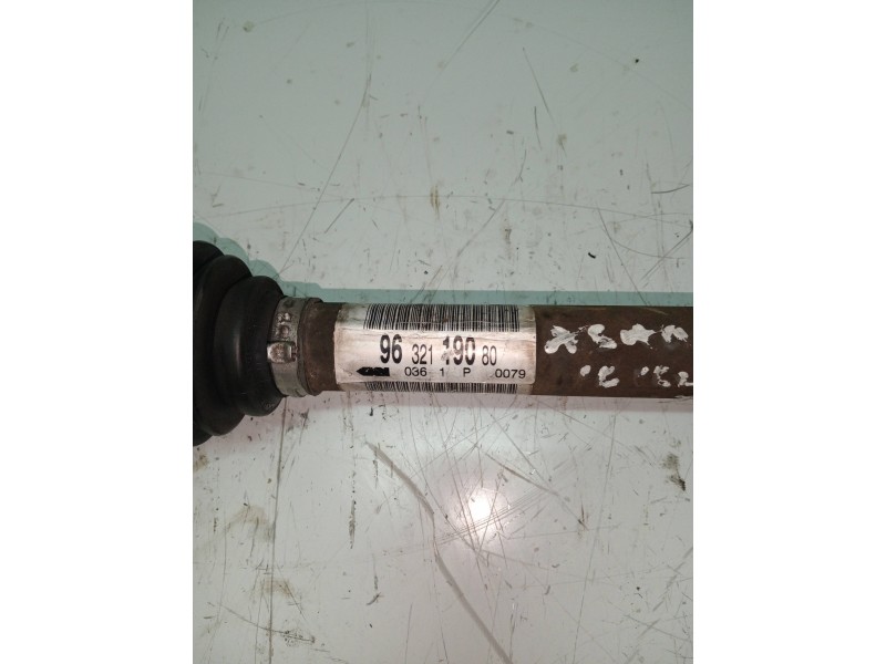 Recambio de transmision delantera izquierda para citroen xsara berlina 1.6i 16v sx referencia OEM IAM 9632119080  