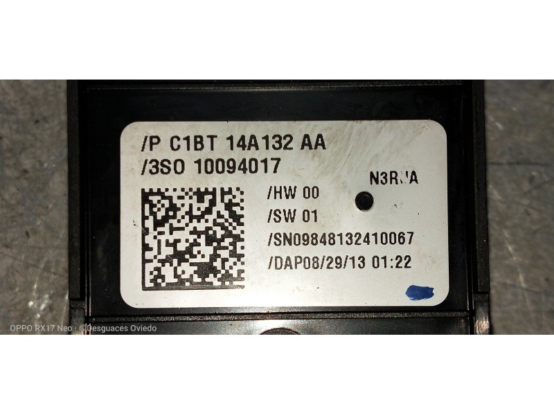 Recambio de mando elevalunas delantero izquierdo para ford fiesta (ccn) 1.25 16v cat referencia OEM IAM C1BT14A132AA  