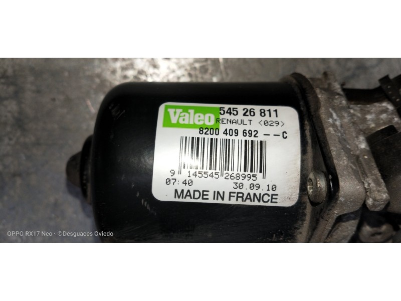Recambio de motor limpia delantero para renault kangoo profesional referencia OEM IAM 8200409692C 54526811 