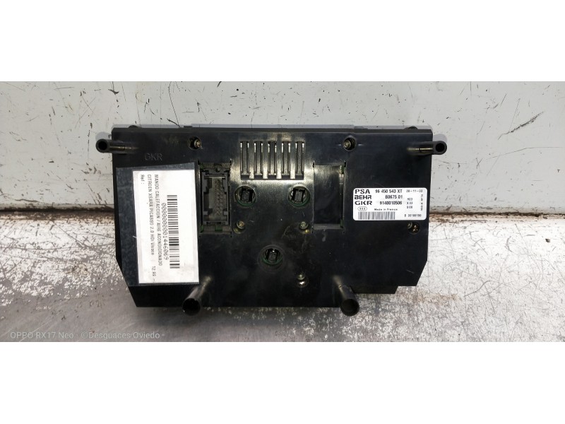 Recambio de mando calefaccion / aire acondicionado para citroen xsara picasso 2.0 hdi vivace referencia OEM IAM 96450543XT B0675