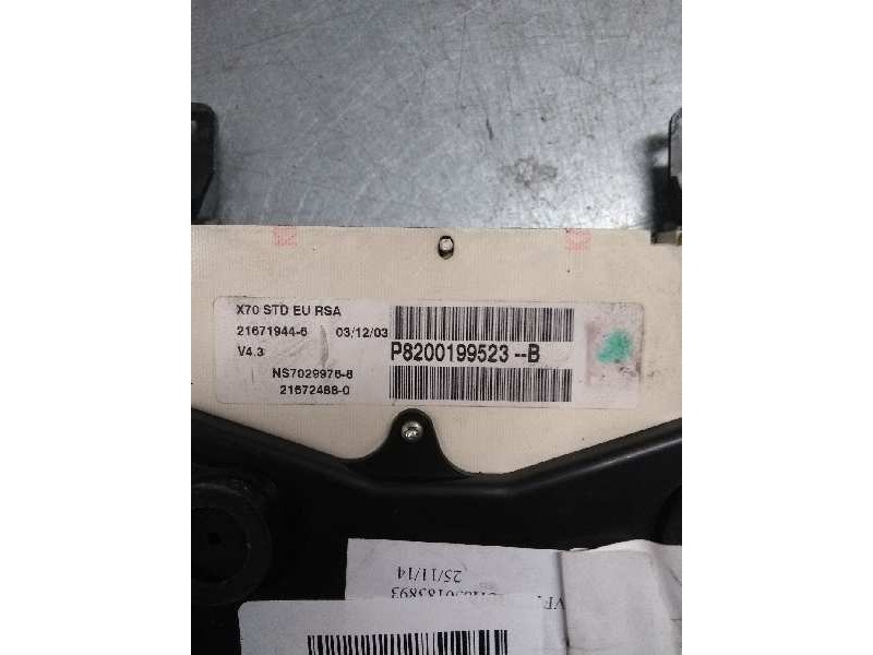 Recambio de cuadro instrumentos para renault master ii phase 2 caja cerrada referencia OEM IAM P8200199523B NS70299768  Recambio de cuadro instrumentos para renault master ii phase 2 caja cerrada referencia OEM IAM P8200199523B NS70299768