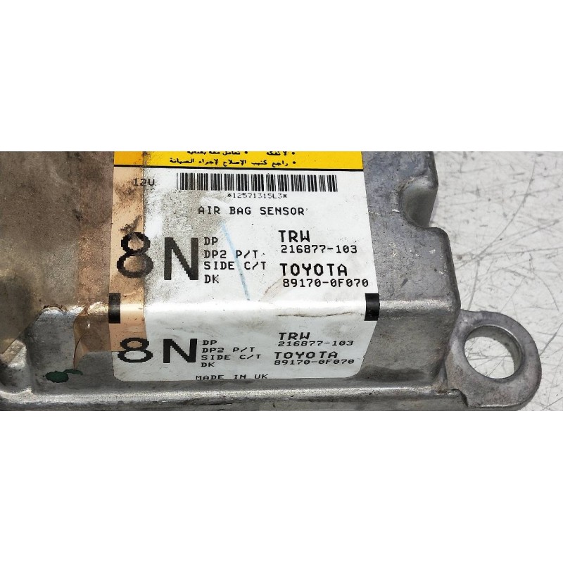 Recambio de centralita airbag para toyota corolla verso (r1) 2,2 d-4d sport referencia OEM IAM 891700F070 216877103 