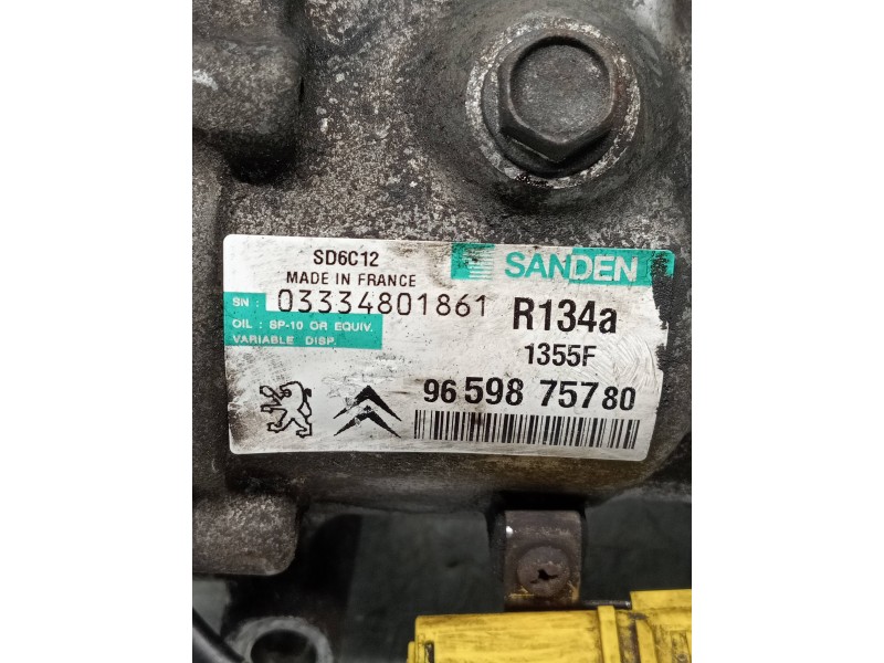 Recambio de compresor aire acondicionado para citroen c4 berlina lx referencia OEM IAM SD6C121355F 9659875780 