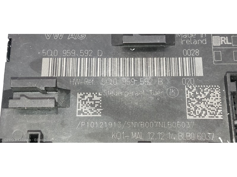 Recambio de modulo electronico para audi a3 sedán(8vs) attraction referencia OEM IAM 5Q0959592D 5Q0959592B 