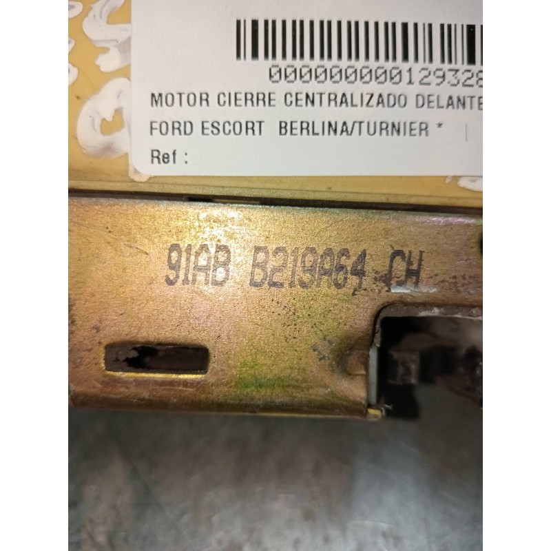 Recambio de motor cierre centralizado delantero derecho para ford escort berlina/turnier referencia OEM IAM 91ABB219A64CH  3P Recambio de motor cierre centralizado delantero derecho para ford escort berlina/turnier referencia OEM IAM 91ABB219A64CH  3P