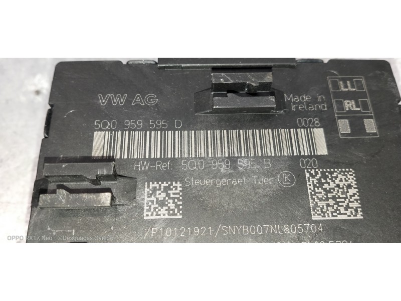 Recambio de modulo electronico para audi a3 sedán(8vs) attraction referencia OEM IAM 5Q0959595Q 5Q0959595B 