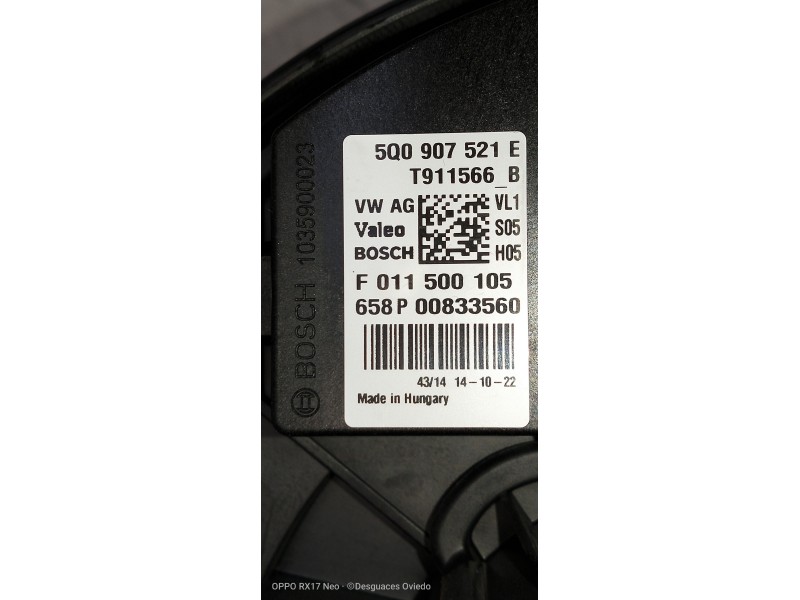 Recambio de motor calefaccion para audi a3 sedán(8vs) attraction referencia OEM IAM 5Q1819021B 0130115576 5Q0907521E F011500105 