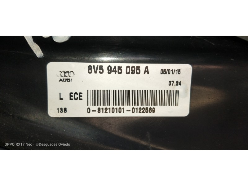 Recambio de piloto trasero izquierdo para audi a3 sedán(8vs) attraction referencia OEM IAM 8V5945095A  