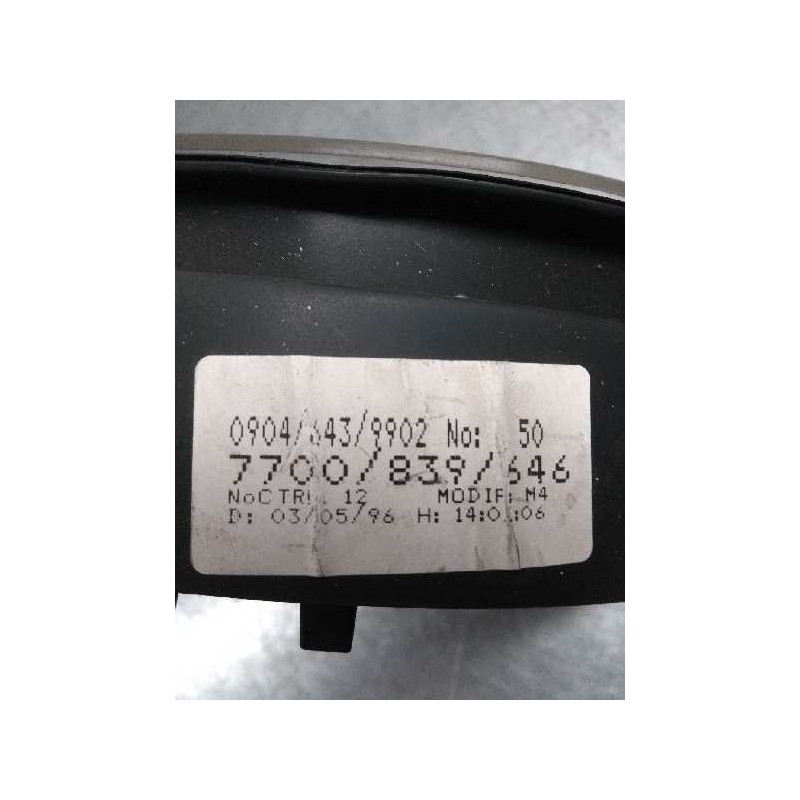 Recambio de cuadro instrumentos para renault megane i berlina hatchback (ba0) 1.9 diesel referencia OEM IAM 7700839546 099043439 Recambio de cuadro instrumentos para renault megane i berlina hatchback (ba0) 1.9 diesel referencia OEM IAM 7700839546 099043439