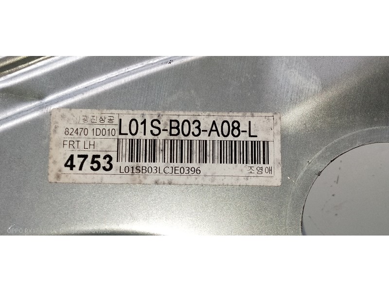 Recambio de elevalunas delantero derecho para kia carens (un) concept referencia OEM IAM L01SB03A08L  5P