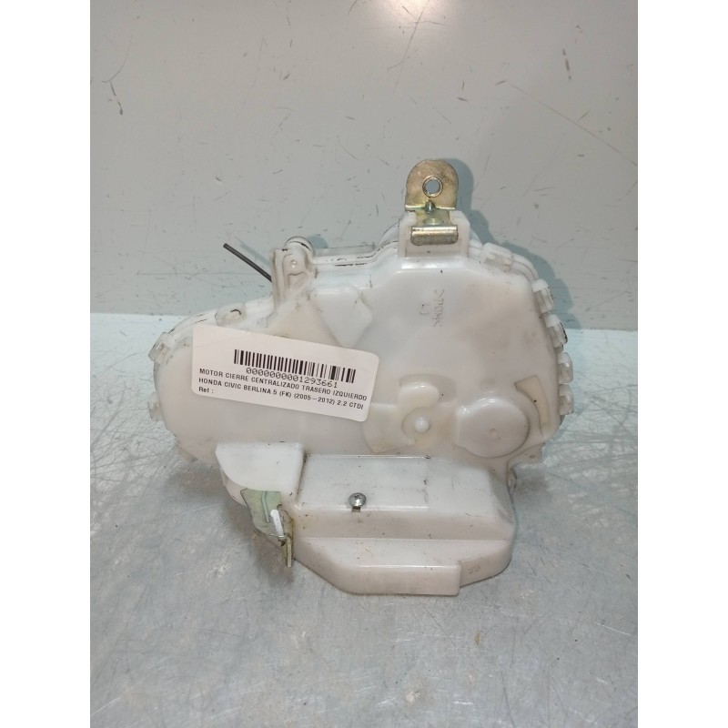 Recambio de motor cierre centralizado trasero izquierdo para honda civic berlina 5 (fk) 2.2 ctdi referencia OEM IAM 72651AMGG0  