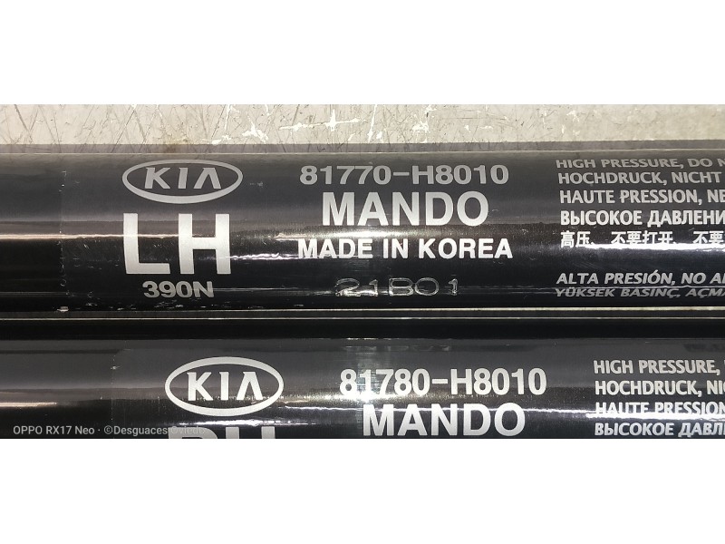 Recambio de amortiguadores maletero / porton para kia rio (yb) 1.2 cat referencia OEM IAM 81770H8010 81780H8010 