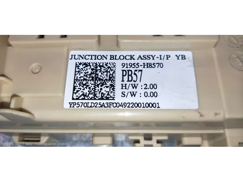 Recambio de caja reles / fusibles para kia rio (yb) 1.2 cat referencia OEM IAM   