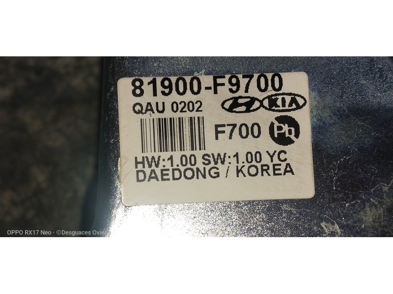 Recambio de modulo electronico para kia rio (yb) 1.2 cat referencia OEM IAM 81900F9700  