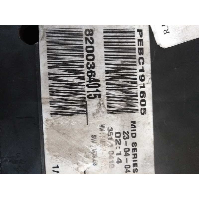 Recambio de cuadro instrumentos para renault megane ii familiar 1.9 dci diesel referencia OEM IAM 8200364015  