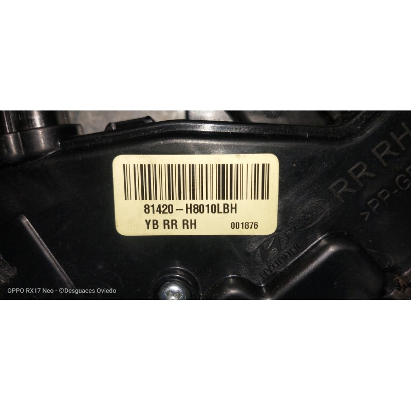 Recambio de motor cierre centralizado trasero derecho para kia rio (yb) 1.2 cat referencia OEM IAM 81420H8010  