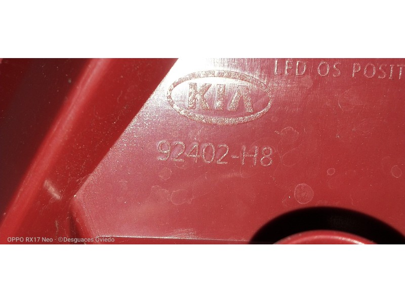 Recambio de piloto trasero derecho para kia rio (yb) 1.2 cat referencia OEM IAM 92402H8  