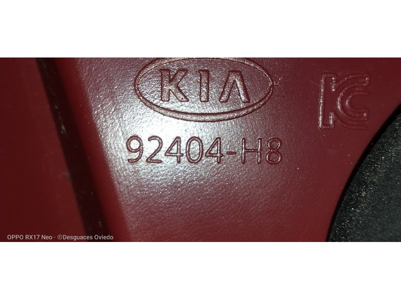 Recambio de piloto trasero derecho interior para kia rio (yb) 1.2 cat referencia OEM IAM 92404H8  
