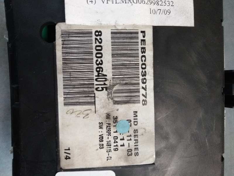 Recambio de cuadro instrumentos para renault megane ii classic berlina 1.9 dci diesel referencia OEM IAM 8200364015   Recambio de cuadro instrumentos para renault megane ii classic berlina 1.9 dci diesel referencia OEM IAM 8200364015