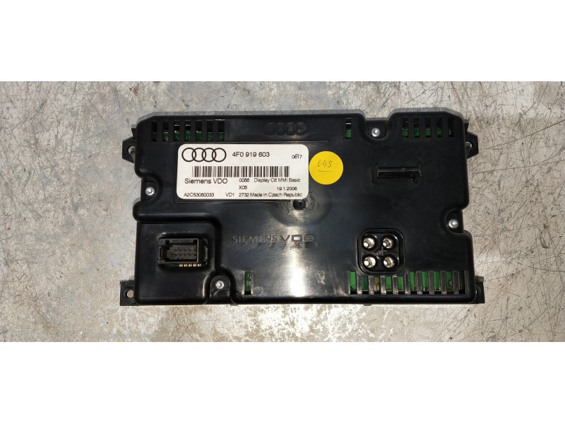 Recambio de pantalla multifuncion para audi a6 berlina (4f2) 2.7 tdi quattro (132kw) referencia OEM IAM 4F0919603 A2C53080033 