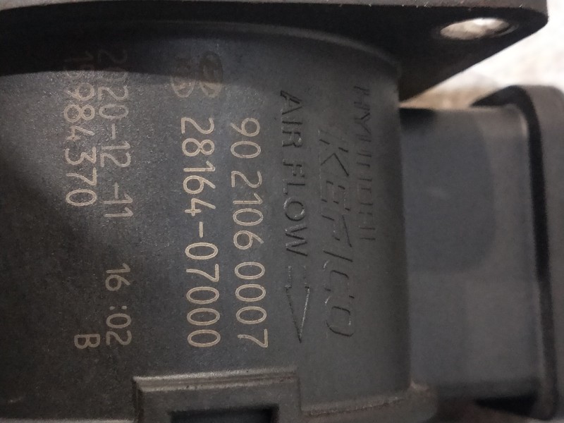 Recambio de caudalimetro para kia rio (yb) 1.2 cat referencia OEM IAM 9021060007 2816407000 