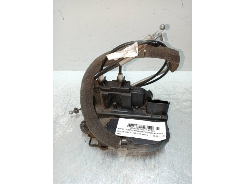 Recambio de motor cierre centralizado trasero derecho para nissan tiida (c11x/sc11x) acenta referencia OEM IAM   5P
